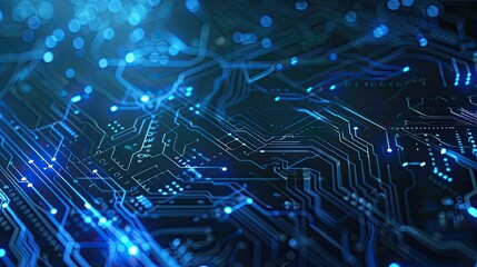 Obraz premium abstract digital technology background, artificial intelligence