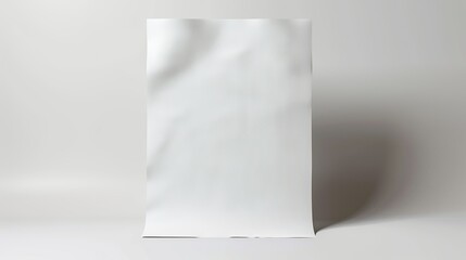 An empty paper, clean, new, blank, template, no background