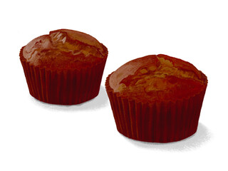 チョコカップケーキ（2個）