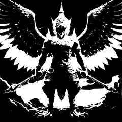 Fototapeta premium angel with wings