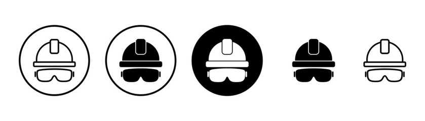 Helmet icon vector isolated on white background. Motorcycle helmets. Racing helmet. construction helmet icon. Safety helmet