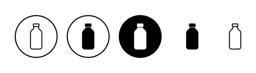 Bottle icon vector isolated on white background. Bottle vector icon