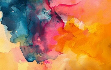 Fototapeta premium very beautiful bright abstract watercolor drawing on paper drawing.