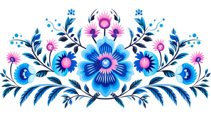 Fototapeta na wymiar Digital art with organic floral shapes