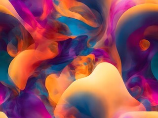 An explosive burst of abstract colorful shapes radiating outward in a dynamic display