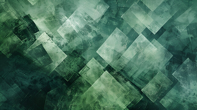 fondo verde con textura de figuras geom&eacute;tricas en rect&aacute;ngulos, colores en diferentes tonos verdes intensos, con un concepto moderno, figuras din&aacute;micas y con movimiento plantilla texturizada
