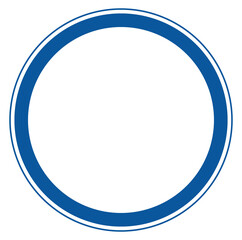 
This is an illustration of an empty traffic sign.