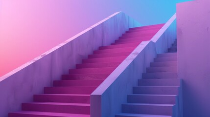 Elegant minimalistic design featuring a pink to purple gradient with a gentle touch of blue, ideal for modern backgrounds
