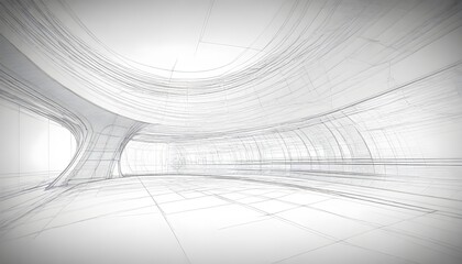 Architectural drawing. Futuristic background