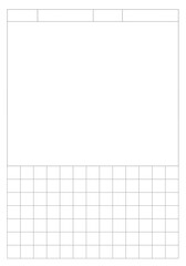 This is a line illustration of a diary.