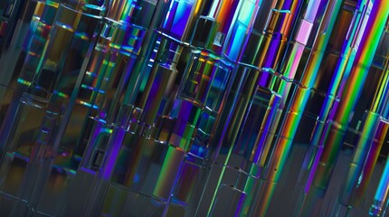 Abstract glass background with geometric modern technological forms 3d render - 794588234