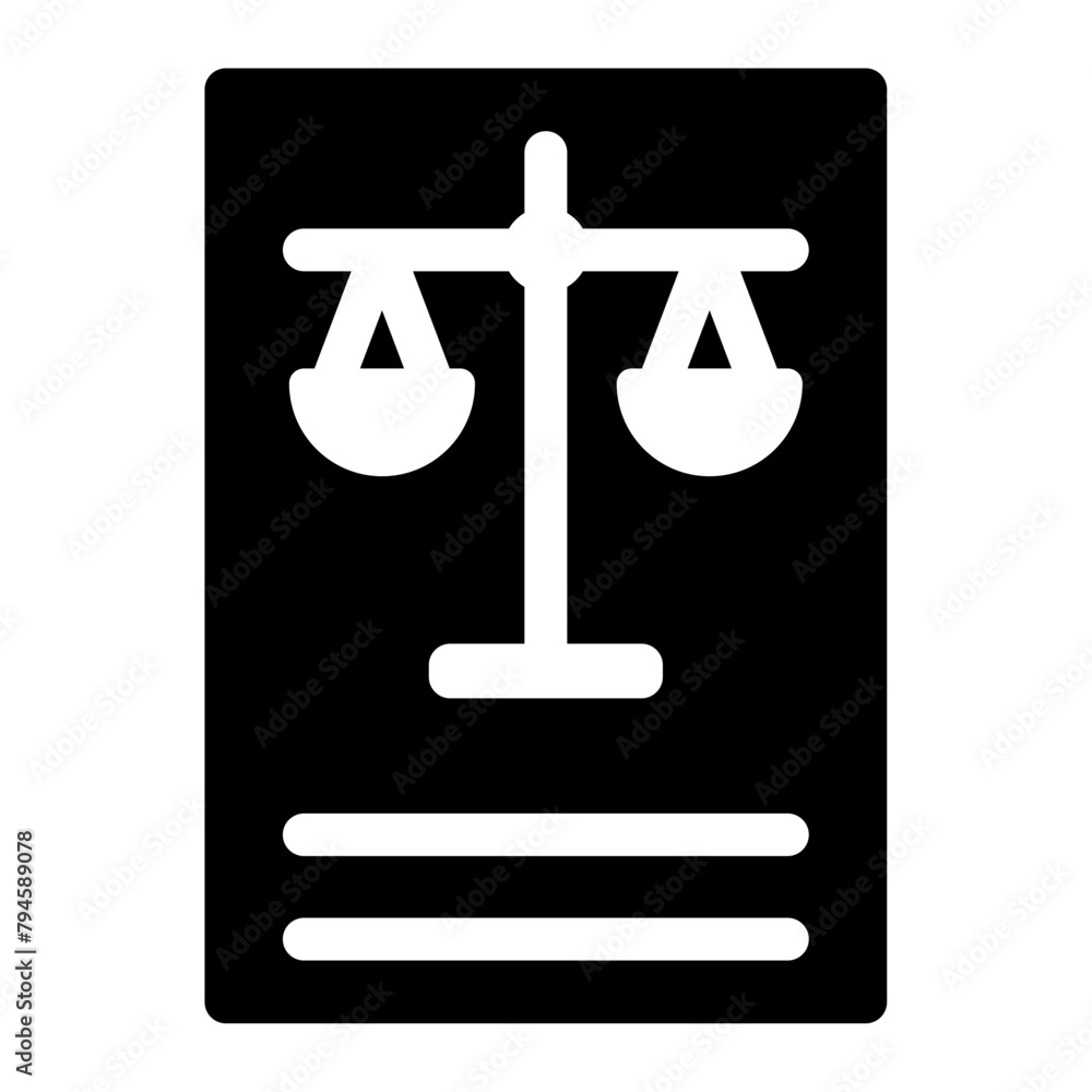 Canvas Prints law book icon