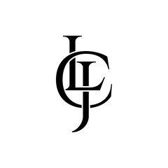 ljc initial letter monogram logo design