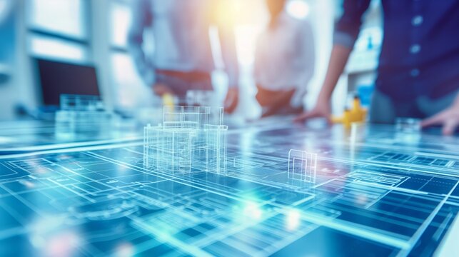 Collaborative architecture team shaping the future with diverse perspectives.