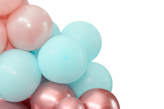 Decorative balloon sculpture. Close-up photograph.