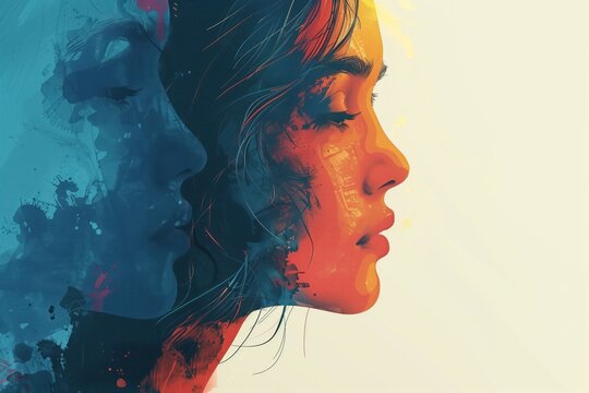 Concept personality duality. Two points view, internal disagreements. Psychological aspects: depersonalization and derealization, split personality, dissociation