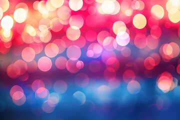 Fototapeta premium Blurry Image of Colorful Lights in the Dark