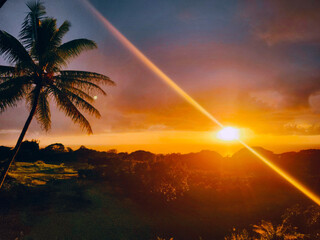 Kona Hawaii Island Sunset