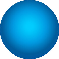 Blue light rendering sphere