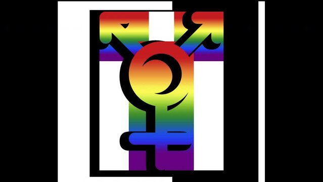 S&iacute;mbolo Bisexual sin fondo versi&oacute;n 4