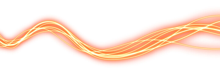 realistic orange glowing speed neon line effect © irham