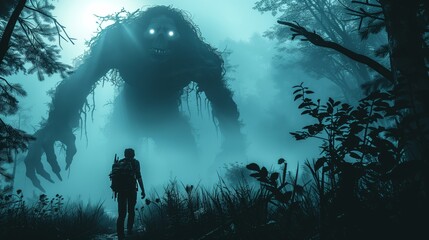 Confronting a Massive Demon in the Misty Jungle Encounter