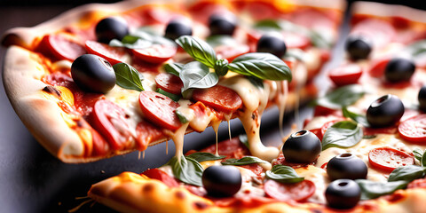 pizza isolated on white, hd wallpaper