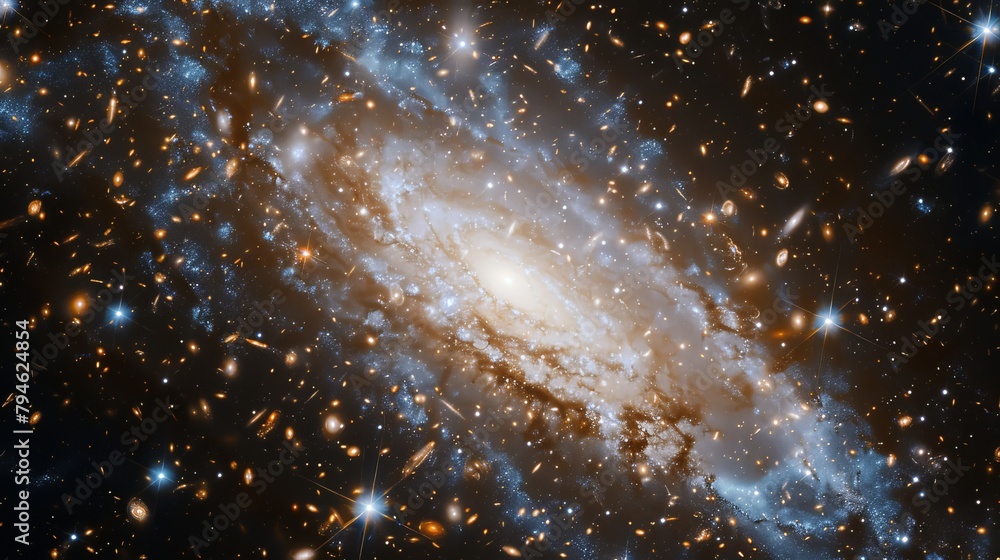 Poster within the cosmic arena, the close proximity of dwarf galaxies and globular clusters adds a layer of