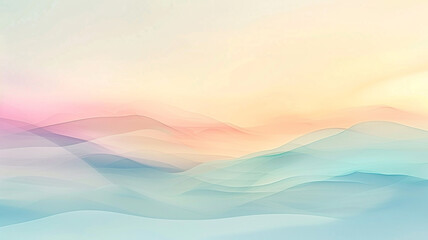A gentle abstract background of translucent colors laid down in soft, muted tones, creating a minimalist landscape that whispers of quiet places and peaceful moments