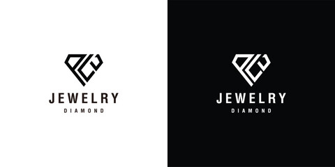 logo vector symbol monogram gem luxury diamond jewelry