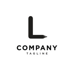Letter L whiteboard marker logo icon vector template.eps