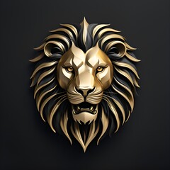 Obraz premium A lion head as a logo design.
