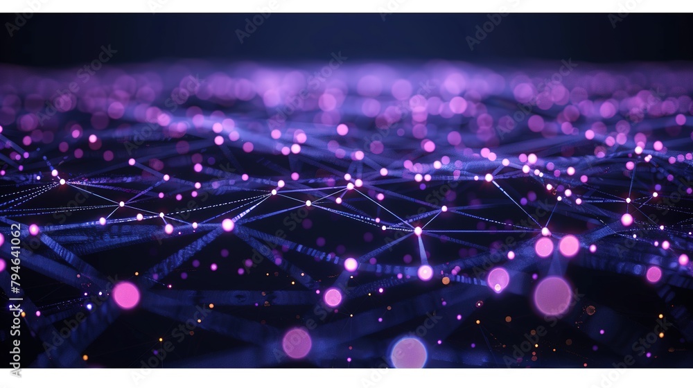 Poster network connection structure technology abstract science blue digital communication connect cyberspa