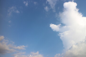 blue sky with cloud