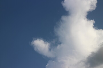 blue sky with cloud