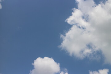 white cloud on blue sky background