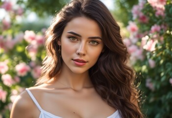 A Portrait Of Breathtakingly Gorgeous, Exotic, Beautiful Woman.
