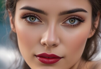 A Portrait Of Breathtakingly Gorgeous, Exotic, Beautiful Woman.
