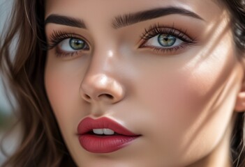 A Portrait Of Breathtakingly Gorgeous, Exotic, Beautiful Woman.
