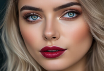 A Portrait Of Breathtakingly Gorgeous, Exotic, Beautiful Woman.
