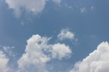 white cloud on blue sky background