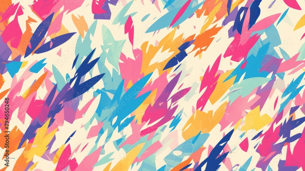 Poster experience the vibrant charm of an abstract colorful pattern designed to elevate any setting this de