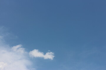 Blue sky and clouds background.