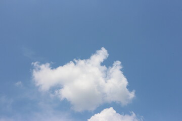 The blue sky and clouds sky