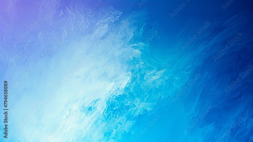 Aufkleber abstract fluid art with blue and white waves - mesmerizing abstract fluid art with intermingling blu