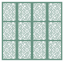 This is a traditional Korean muntin pattern.