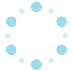 It is an illustration icon made of a circle.