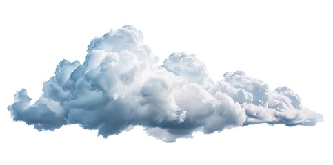 Big cloud isolated on transparent background