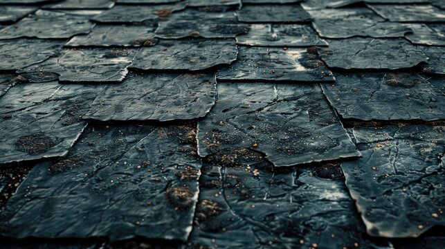 Background of old ruberoid covering the roof