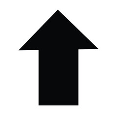 Black arrow up. Black arrow vector icon pack.